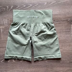Size XS- NVGTN contour seamless shorts- sage green